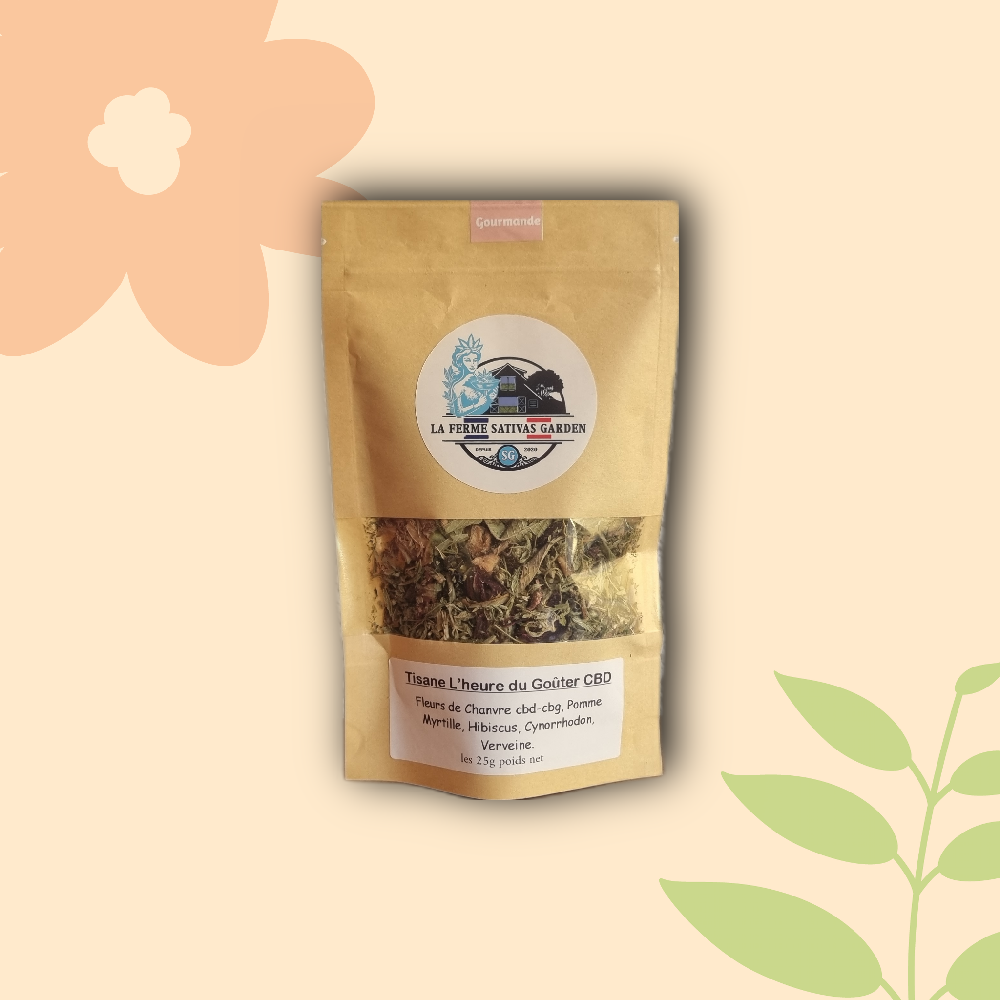 Tisane CBD - Heure du goûter (25g)
